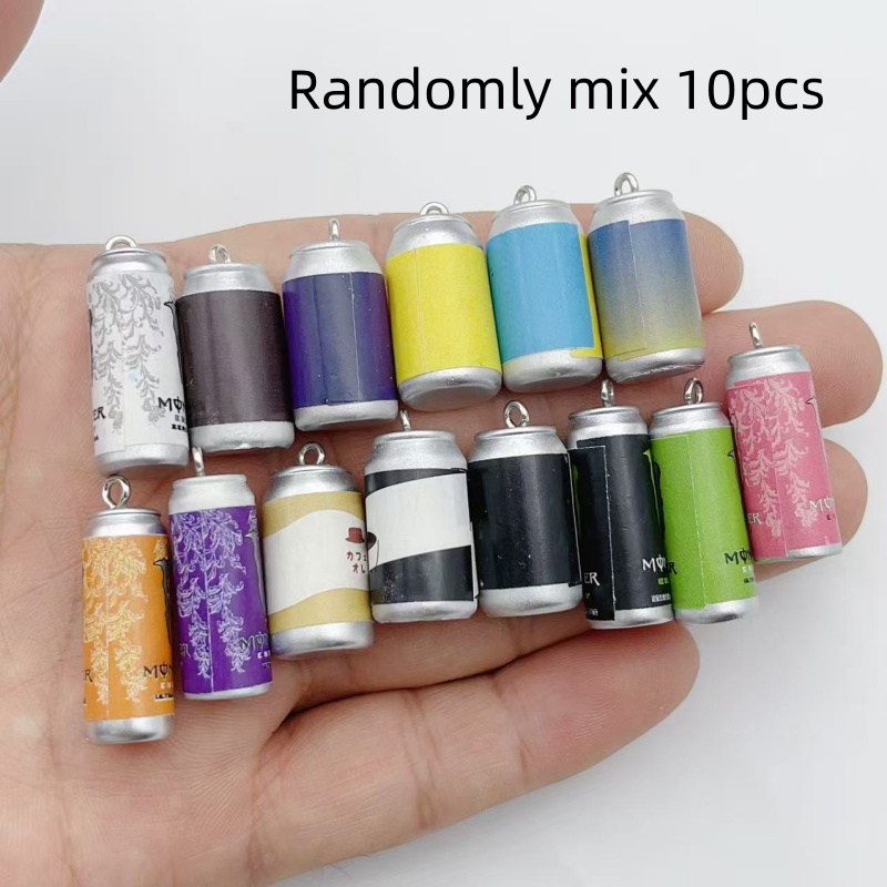 Resin - 10Pcs Mini Simulation Beverage Can Resin