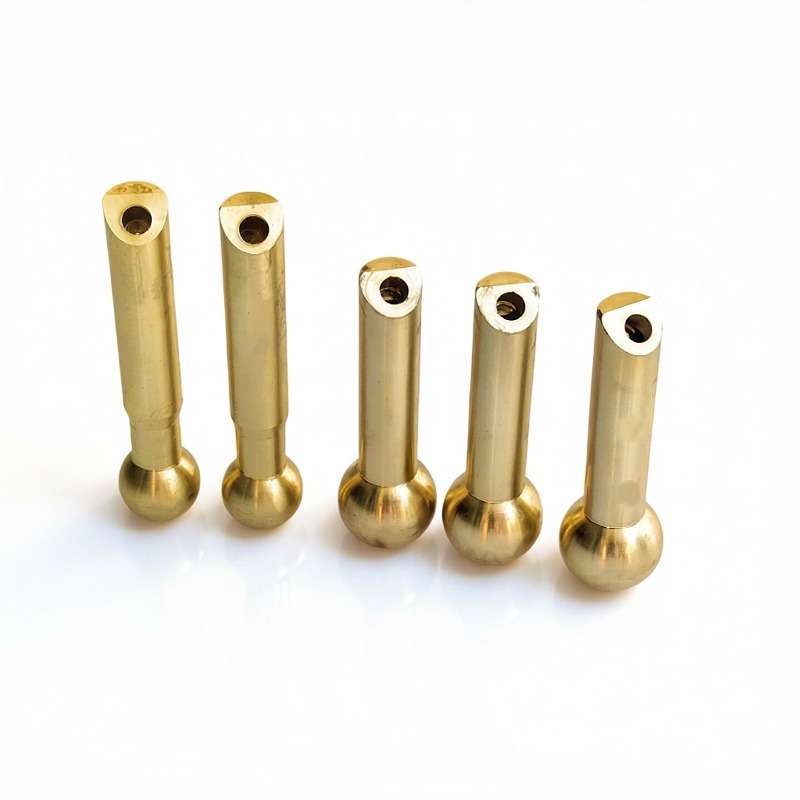 Nozzle Brass - Brass Ball Coolant Nozzle Through‑hole Extended