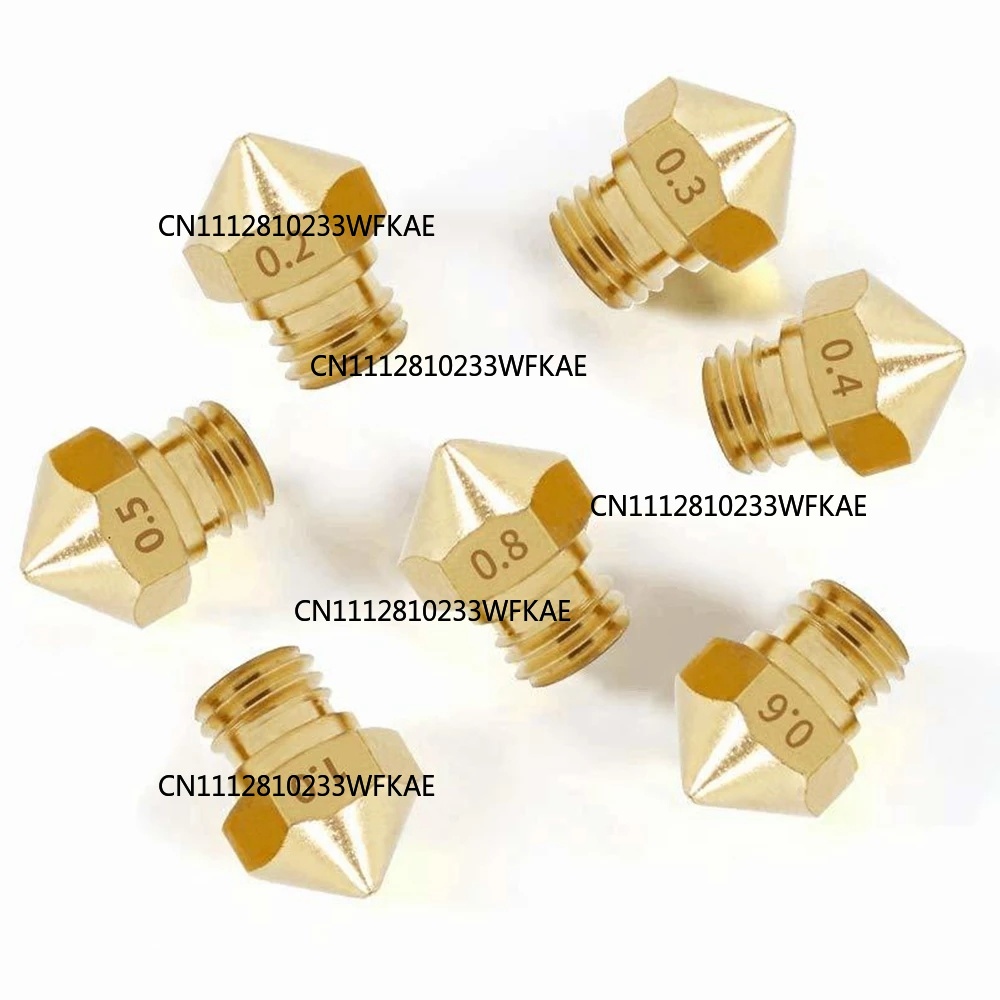 Printer Nozzle - 5pcs MK10 M6 Extruder Nozzle 1.75mm