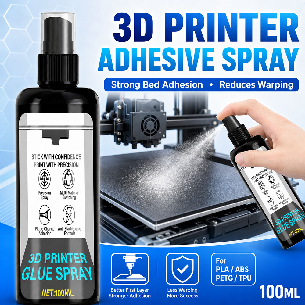 3D Printer Bed - 100/200ml Strong 3D Printer Adhesive Spray