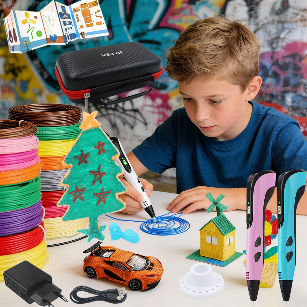 Pla Filament - Children's 3D Printing Pen with LED
