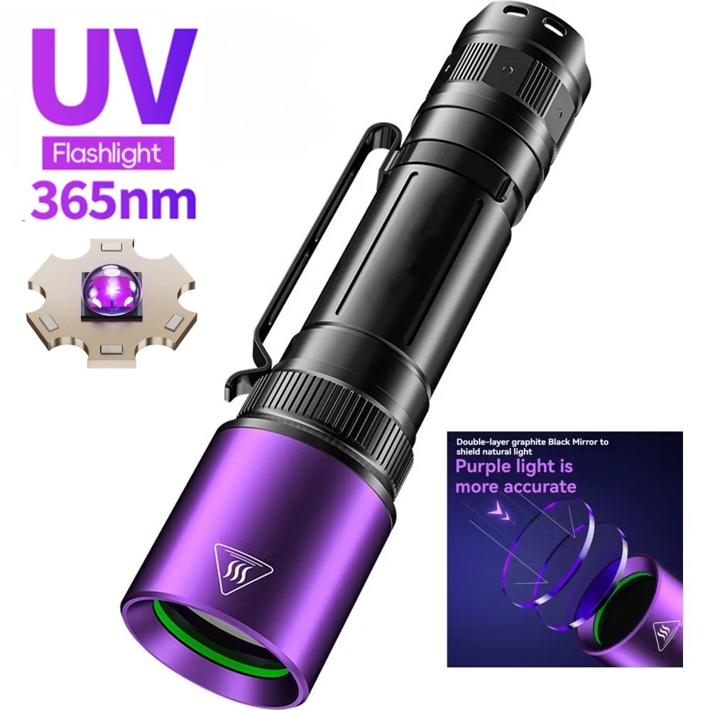 Uv Resin - 365nm High Power UV Flashlight Black