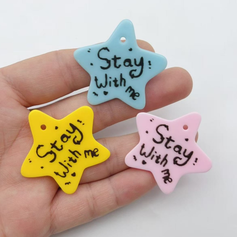 Resin - 10pcs Pentagram Resin Small Accessories Handmade