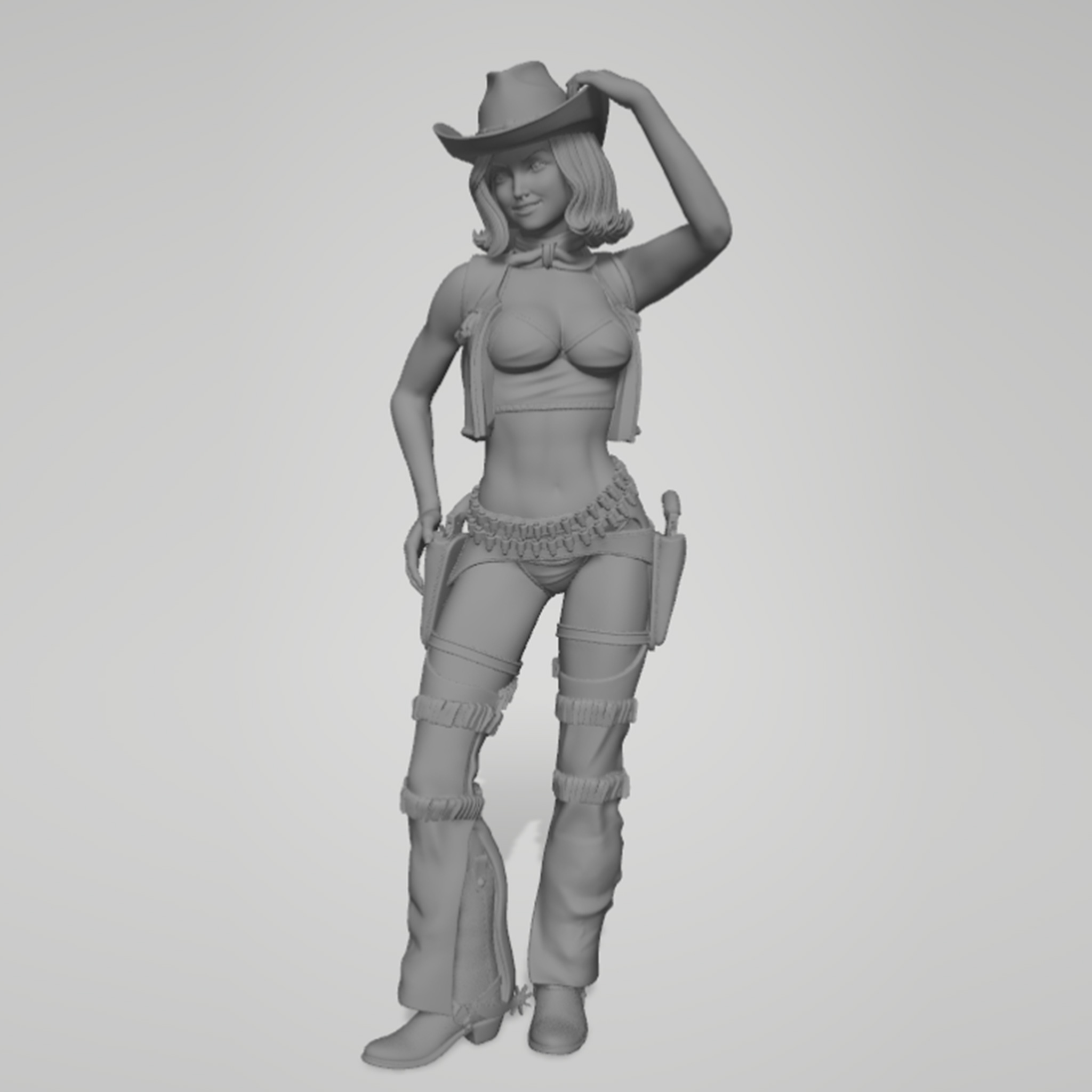 1/24 1/18 1/12 cowboy girl Una - Resin Printer review and price