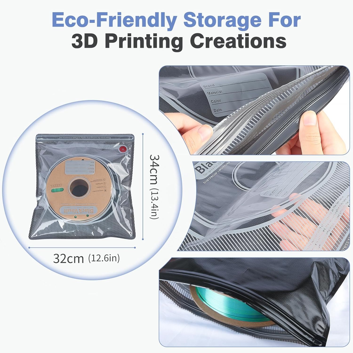 3D Filament Bag Black Filament - 3D Printer Bed review and price