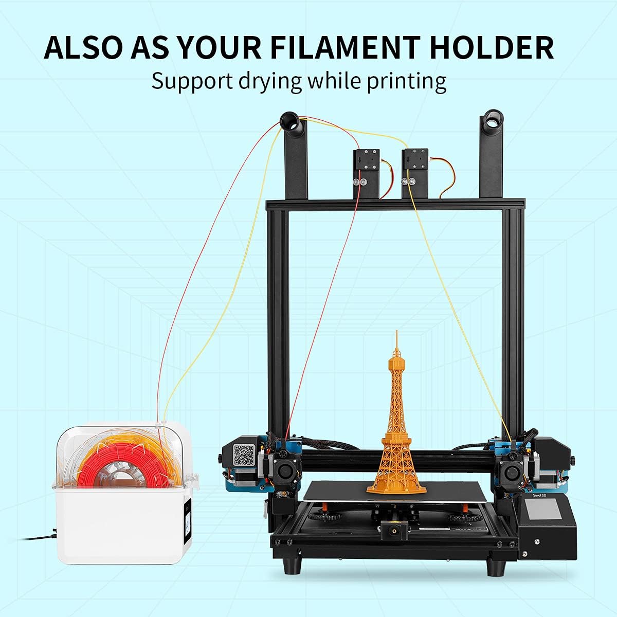 Sovol Filament Dryer 2023, SH0 - Enclosure 3D Printer review and price
