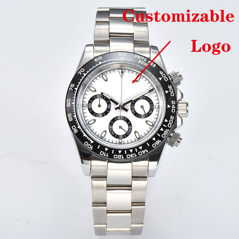 39mm Silver Watch VK63 Movemen - Glass Bed review and price