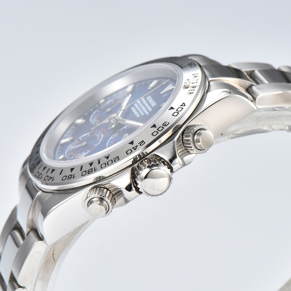 39mm Silver Watch VK63 Movemen - Glass Bed review and price
