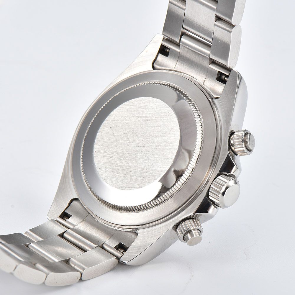 39mm Silver Watch VK63 Movemen - Glass Bed review and price