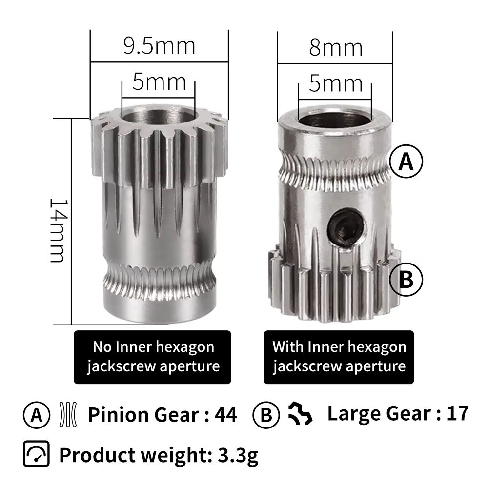 Dual Drive Gear Hardened Steel - Direct Drive Extruder review and price