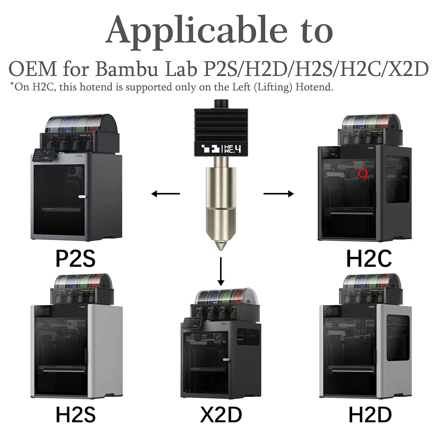 For BambuLab H2D/H2S/H2C/P2S 3 - Printer Nozzle review and price