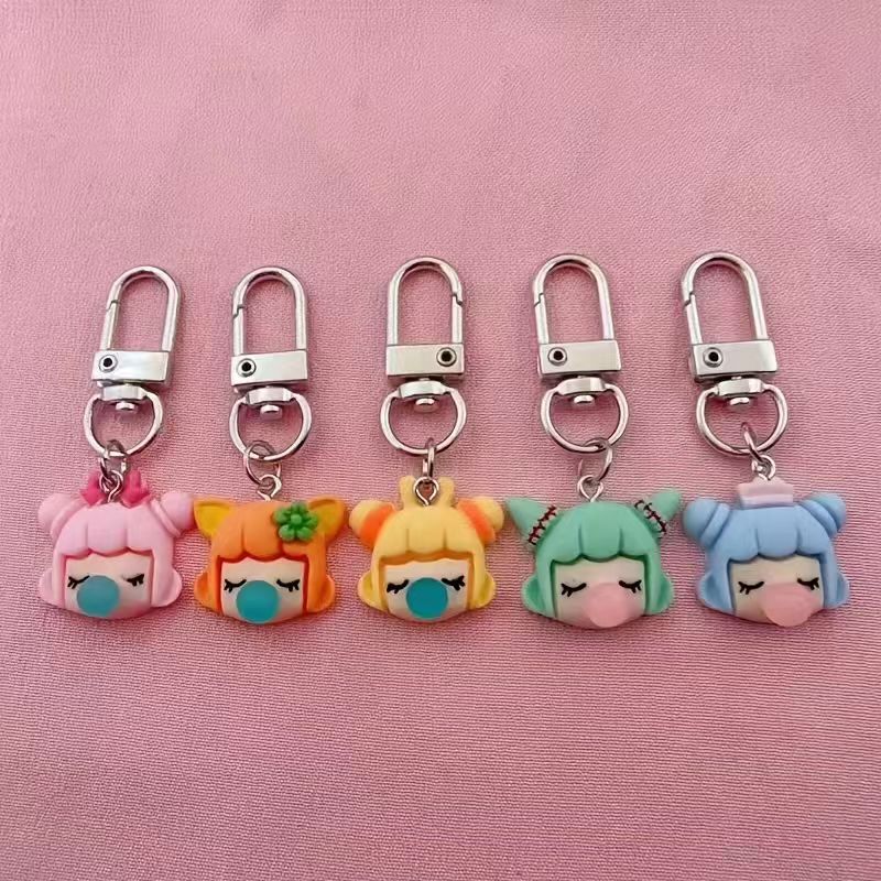 5pcs resin girl keychain, suit - Resin review and price