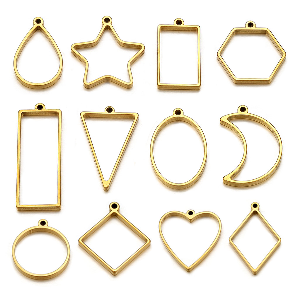 10pcs Stainless Steel Geometri - Uv Resin review and price