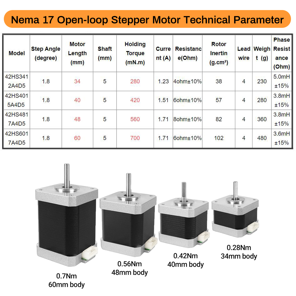 Nema17 Stepper Motor 42 Motor  - 3D Printer review and price