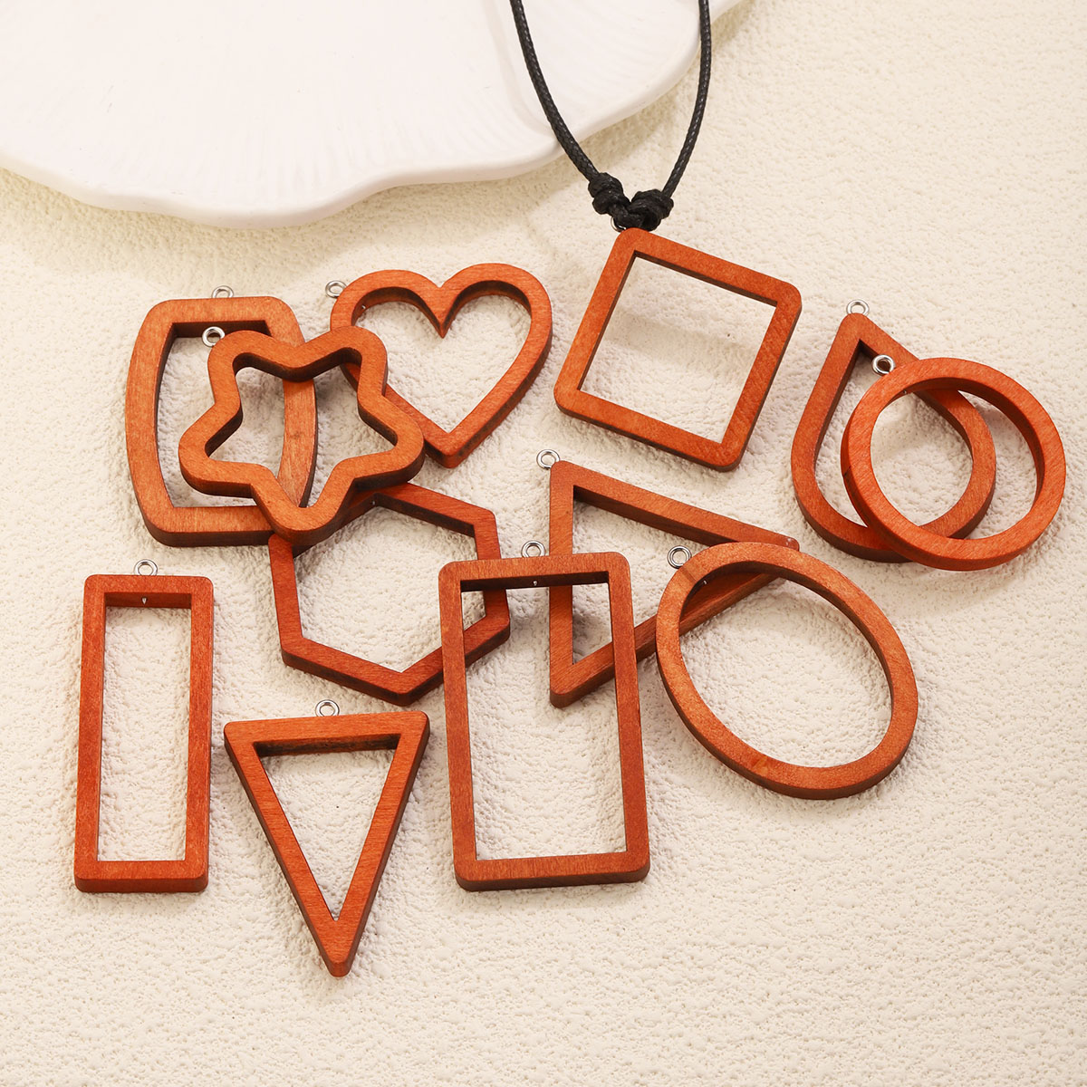 10PCS Triangle Rectangle Wood  - Uv Resin review and price