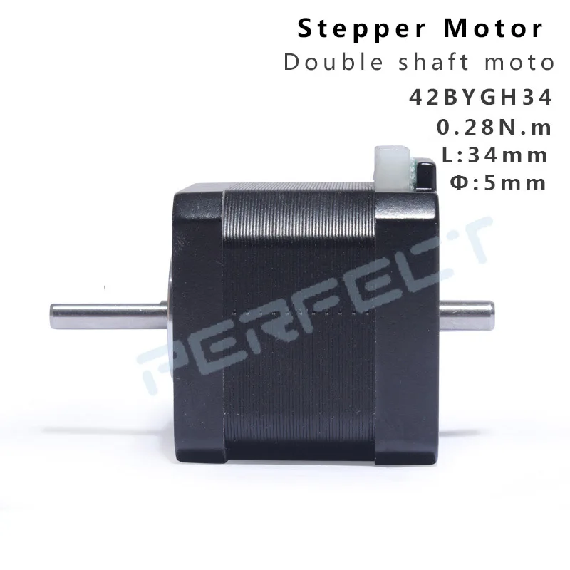 Double Shaft Motor 42BYGH34 Ne - Closed Loop Stepper Motor Nema 17 review and price